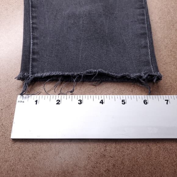 Won Hundred Lindy Jeans Women 28 Black Wrap Front Baggy Cropped Streetwear OOAK - Picture 9 of 13